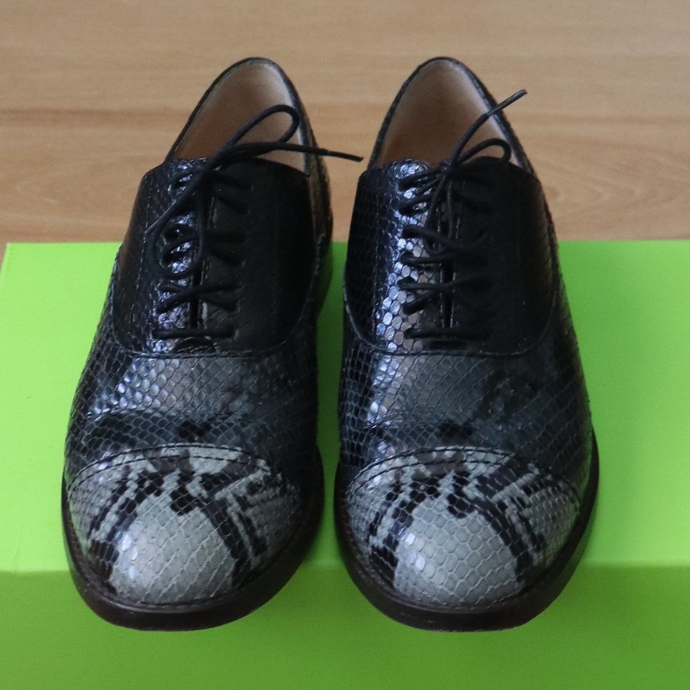 Marc Jacobs "Clinton" Python Embossed Oxfords Sz … - image 1